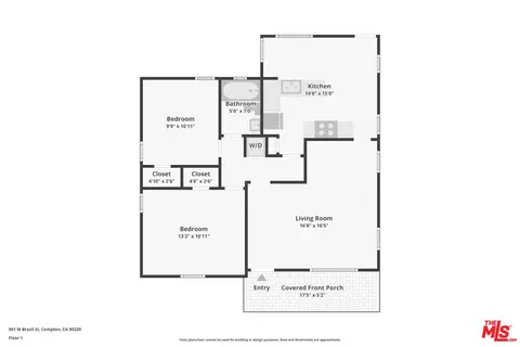 Floorplan - 901 W Brazil St, Compton, CA 90220 photo 1 of 1