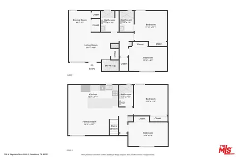 Floorplan - 718 N Raymond Ave #6, Pasadena, CA 91103 photo 3 of 3