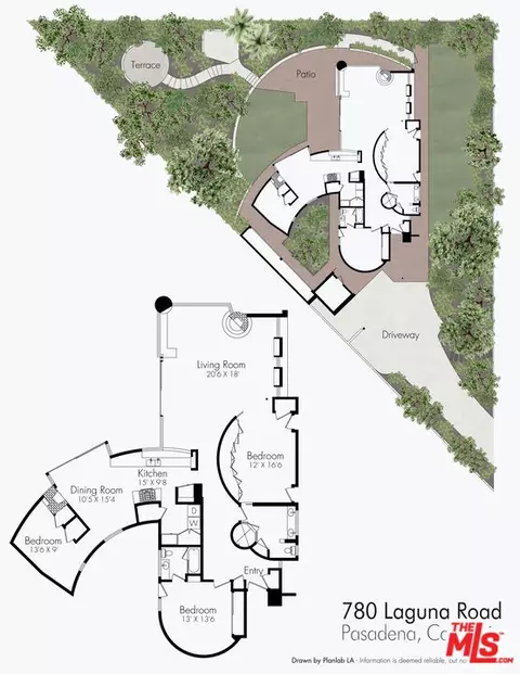 Floorplan - 780 Laguna Rd, Pasadena, CA 91105 photo 2 of 2