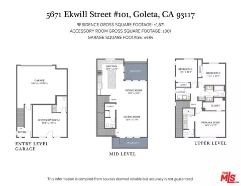 Floorplan - 5671 Ekwill St #101, Goleta, CA 93117 photo 1 of 1