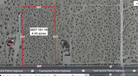 4 45 Acres Hwy 62 W Of Cascade Rd, Joshua Tree, CA 92252