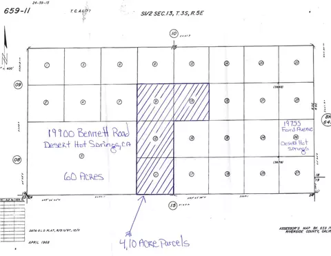 40 Acres Bennett Rd, Desert Hot Springs, CA 92241