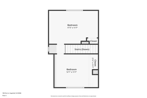 Floorplan - 758 Pine Ln, Sugarloaf, CA 92386 photo 2 of 2