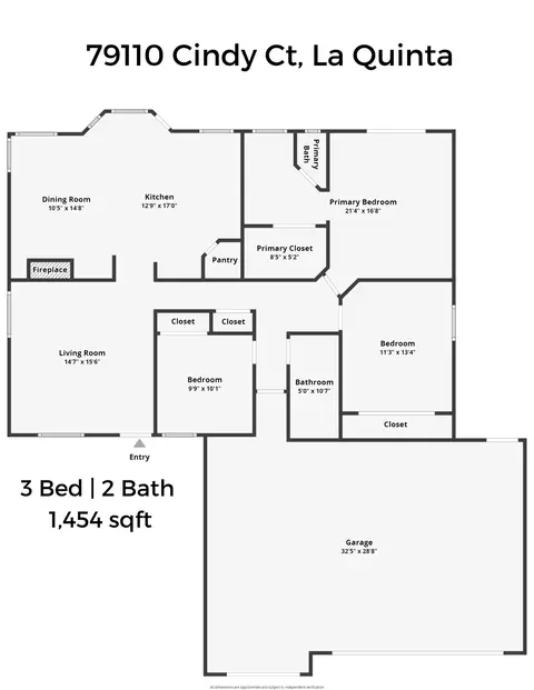 Floorplan - 79110 Cindy Ct, La Quinta, CA 92253 photo 1 of 1