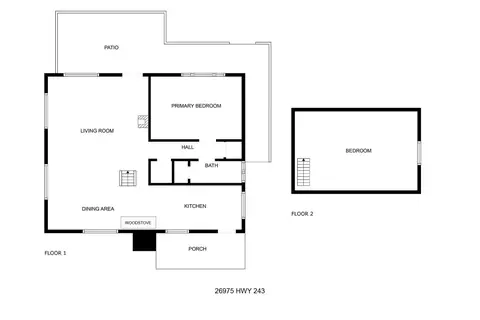 Floorplan - 26975 Idyllwild Rd, Idyllwild, CA 92549 photo 1 of 2