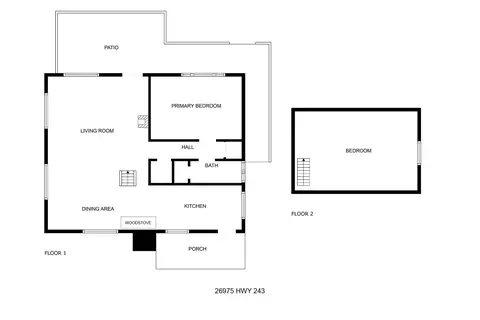 Floorplan - 26975 Idyllwild Rd, Idyllwild, CA 92549 photo 2 of 2