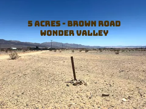 0 Brown Rd, Twentynine Palms, CA 92277