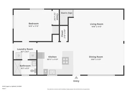 Floorplan - 54143 Linger Ln, Idyllwild, CA 92549 photo 2 of 3