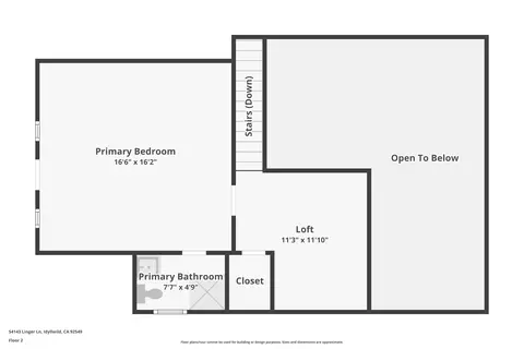 Floorplan - 54143 Linger Ln, Idyllwild, CA 92549 photo 3 of 3