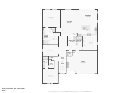 Floorplan - 82740 Timber Creek Way, Indio, CA 92201 photo 1 of 1