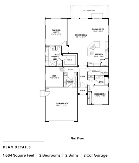 Floorplan - 42941 Cusino Ct, Indio, CA 92203 photo 1 of 1
