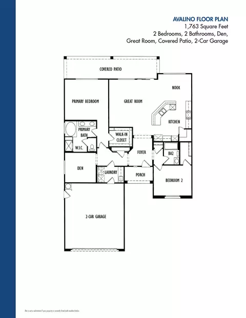 Floorplan - 40147 Calle Ebano, Indio, CA 92203 photo 2 of 2