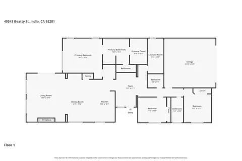 Floorplan - 49345 Beatty St, Indio, CA 92201 photo 1 of 1