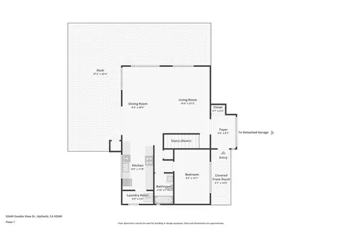 Floorplan - 52440 Double View Dr, Idyllwild, CA 92549 photo 1 of 2