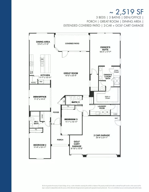 Floorplan - 41876 Regona Rd, Indio, CA 92203 photo 1 of 2