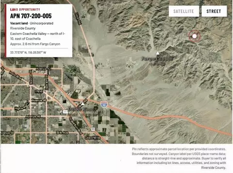 707200005 Apn 10 Acres, Indio, CA 92203