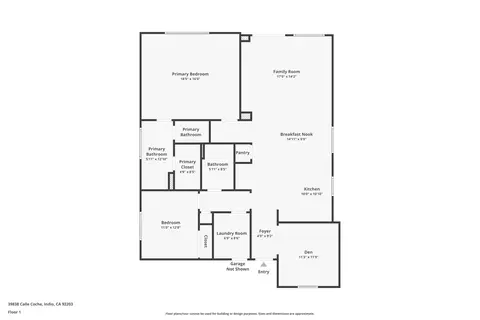 Floorplan - 39838 Calle Coche, Indio, CA 92203 photo 1 of 2
