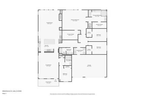 Floorplan - 80536 Denton Dr, Indio, CA 92203 photo 2 of 2