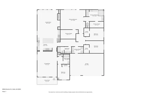 Floorplan - 80536 Denton Dr, Indio, CA 92203 photo 1 of 2