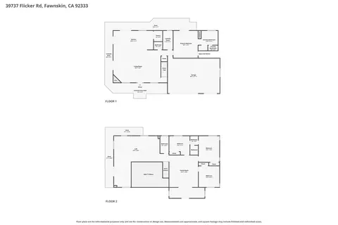 Floorplan - 39737 Flicker Rd, Fawnskin, CA 92333 photo 1 of 1