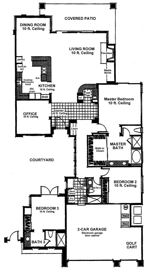 Floorplan - 80920 Hermitage, La Quinta, CA 92253 photo 1 of 1