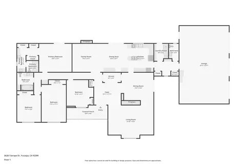 Floorplan - 36261 Serape Dr, Yucaipa, CA 92399 photo 1 of 1