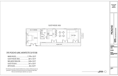 Floorplan - 595 Picacho Ln, Montecito, CA 93108 photo 3 of 4