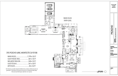 Floorplan - 595 Picacho Ln, Montecito, CA 93108 photo 1 of 4