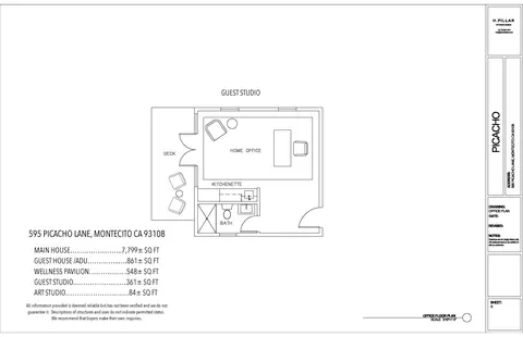 Floorplan - 595 Picacho Ln, Montecito, CA 93108 photo 4 of 4