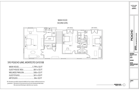 Floorplan - 595 Picacho Ln, Montecito, CA 93108 photo 2 of 4