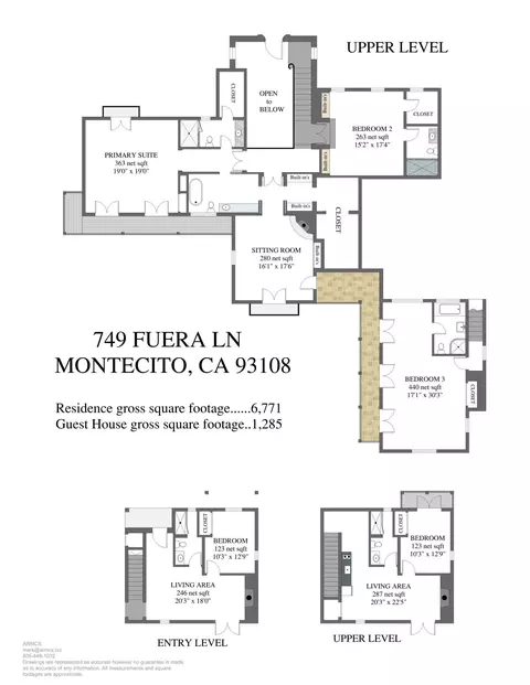 Floorplan - 749 Fuera Ln, Montecito, CA 93108 photo 2 of 2