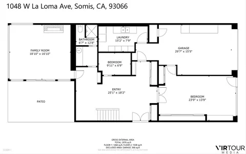 Floorplan - 1048 E La Loma Ave, Somis, CA 93066 photo 1 of 3