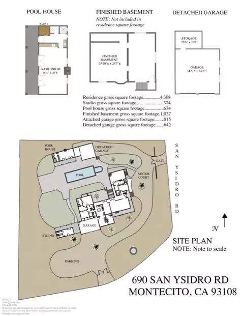 Floorplan - 690 San Ysidro Rd, Montecito, CA 93108 photo 2 of 2