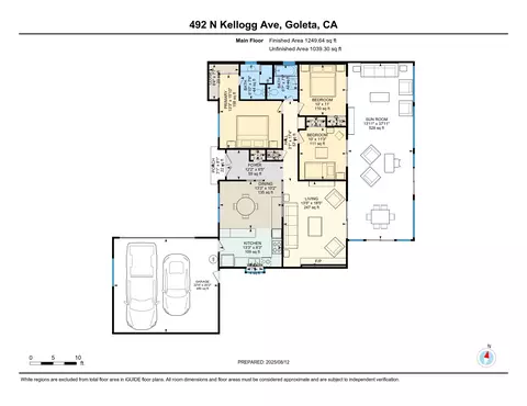 Floorplan - 492 N Kellogg Ave, Goleta, CA 93111 photo 1 of 1