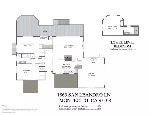 Floorplan - 1863 San Leandro Ln, Montecito, CA 93108 photo 1 of 1