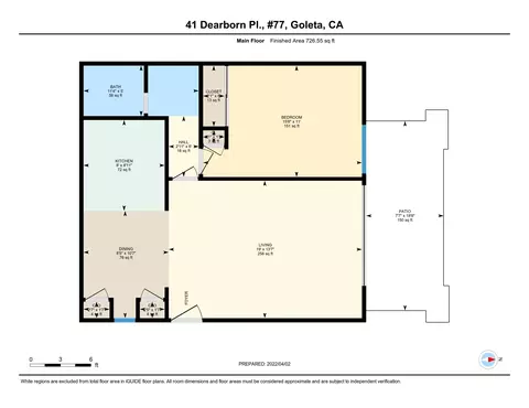 Floorplan - 41 Dearborn Pl #77, Goleta, CA 93117 photo 1 of 1