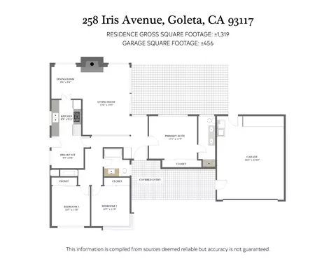 Floorplan - 258 Iris Ave, Goleta, CA 93117 photo 1 of 2