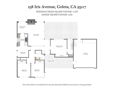 Floorplan - 258 Iris Ave, Goleta, CA 93117 photo 2 of 2