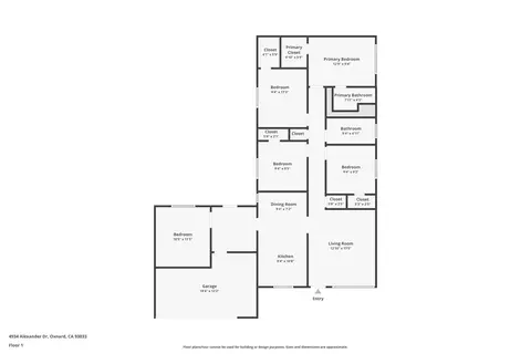 Floorplan - 4934 Alexander Dr, Oxnard, CA 93033 photo 2 of 2