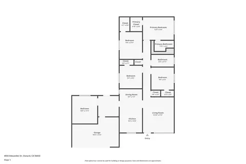 Floorplan - 4934 Alexander Dr, Oxnard, CA 93033 photo 1 of 2