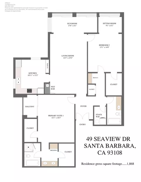 Floorplan - 49 Seaview Dr, Montecito, CA 93108 photo 1 of 1