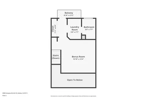 Floorplan - 5290 Overpass Rd #10, Goleta, CA 93111 photo 1 of 3