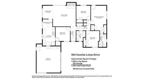 Floorplan - 954 Concha Loma Dr, Carpinteria, CA 93013 photo 1 of 1