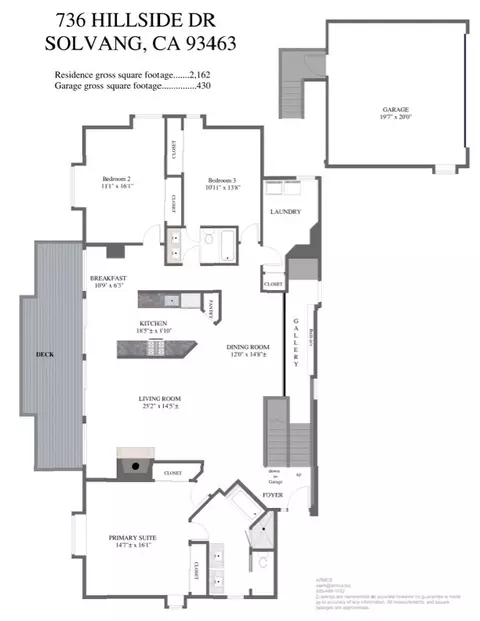 Floorplan - 736 Hillside Dr, Solvang, CA 93463 photo 1 of 2
