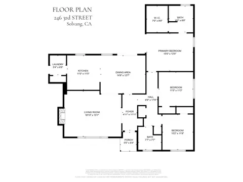 Floorplan - 246 3rd St, Solvang, CA 93463 photo 1 of 2