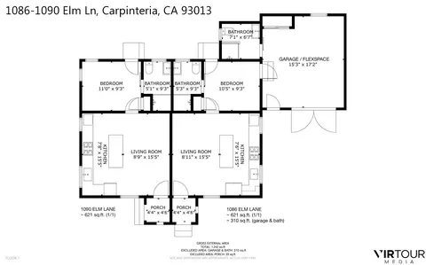Floorplan - 10861090 Elm Ln, Carpinteria, CA 93013 photo 2 of 2