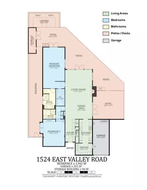 Floorplan - 1524 E Valley Rd, Montecito, CA 93108 photo 1 of 1