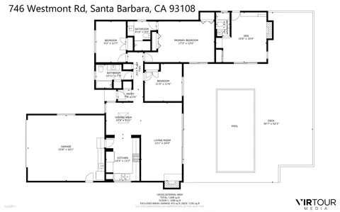 Floorplan - 746 Westmont Rd, Montecito, CA 93108 photo 1 of 1