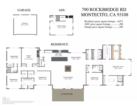 Floorplan - 790 Rockbridge Rd, Montecito, CA 93108 photo 1 of 1