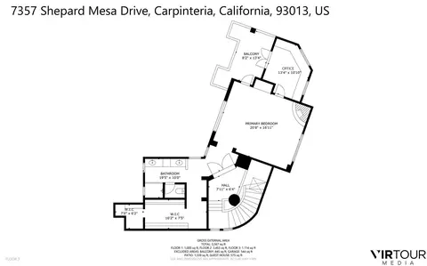 Floorplan - 7357 Shepard Mesa Rd, Carpinteria, CA 93013 photo 3 of 4